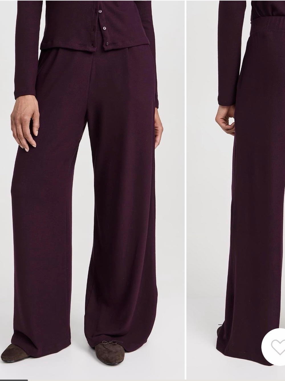 LESET Lauren Pleated Pocket Pant
Dark Berry Size Small